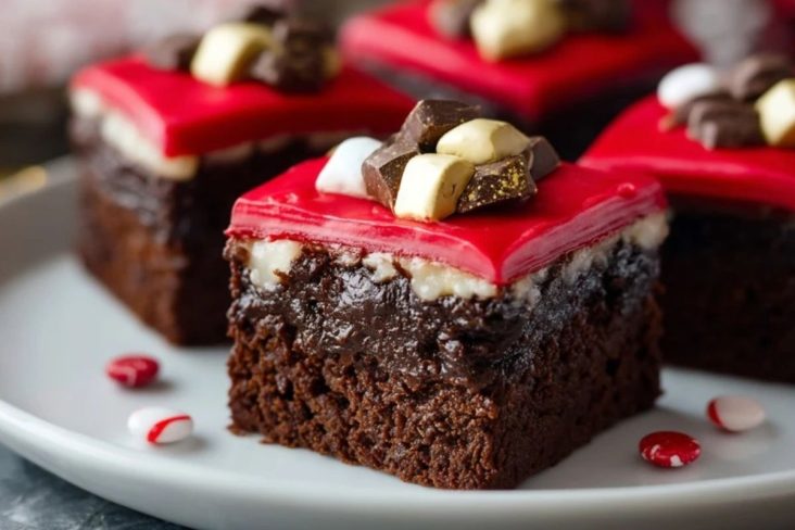 Weihnachtsmann Brownies